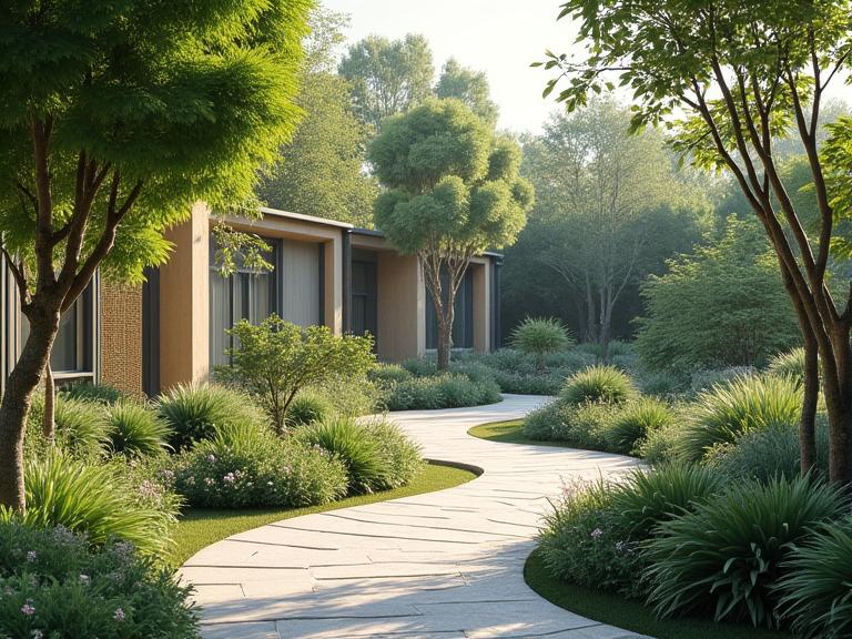 Jardín terapéutico para bienestar