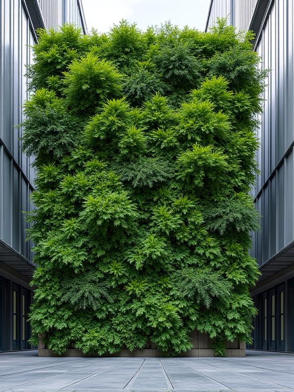 Jardín vertical y muro verde urbano